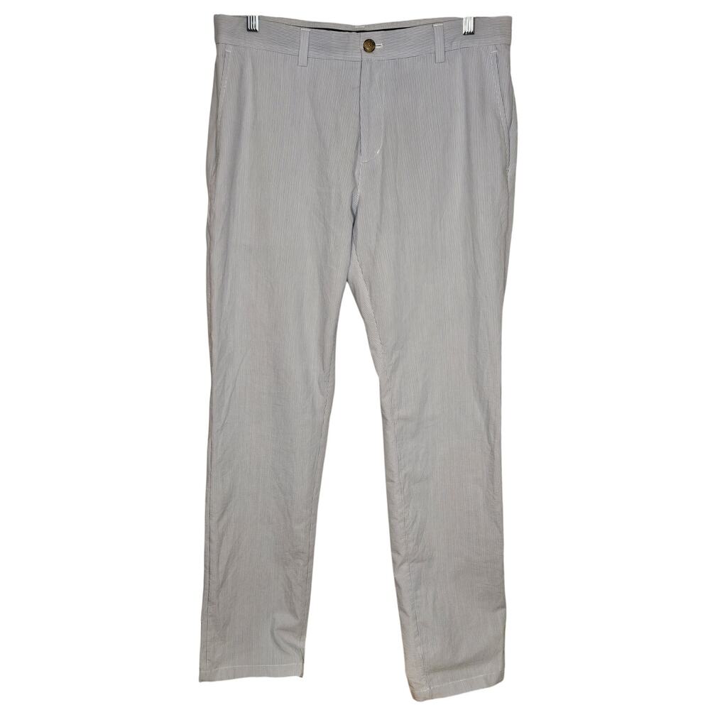 Very Nice Men's Vineyard Vines On the go Pants Seersucker 33x32 Blue White #3